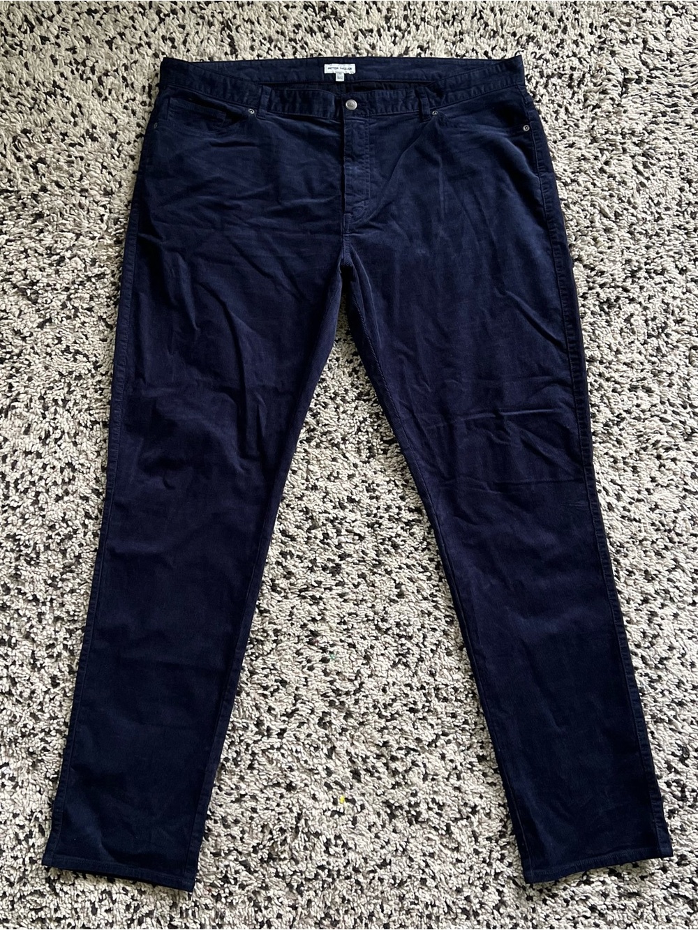Peter Millar Superior Soft Corduroy Pants Navy Blue Classic Fit Men’s Size 42
